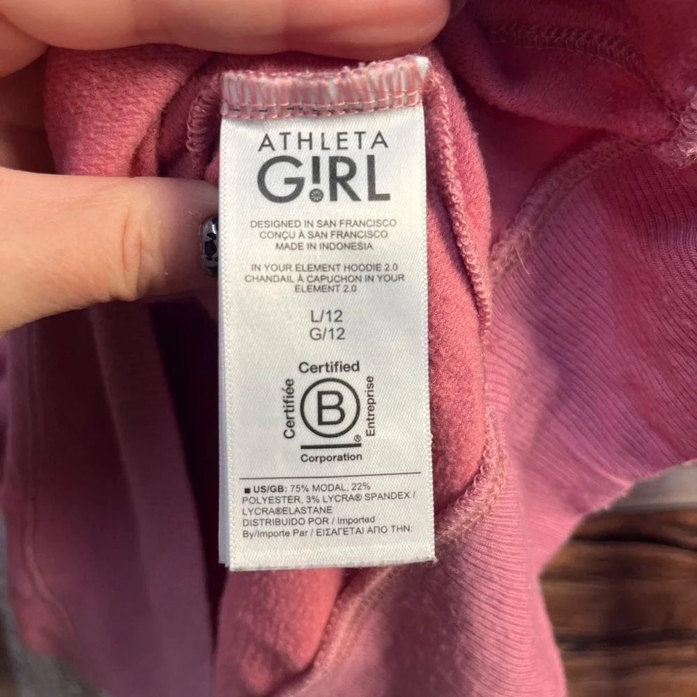 Athleta Girl Mauve Hoodie (105)